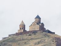 Gergeti Trinity Church Western Stepantsminda, Mtskheta-Mtianeti, Georgia 20180423_2774